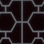  ورق حائط ايطالي لون اسود مع رمادي تصميم هندسي، طول الرول 10 م، موديل Z80024