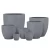 Fiber cement planter pot size 35x35x30 cm dark gray color