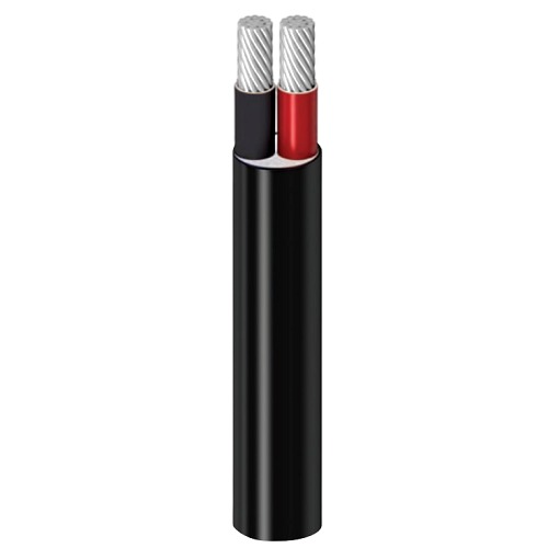 Two Core Aluminum Cable 25 sq mm 0.6/1kV XLPE Insulation LSHF Sheath | Al Fanar