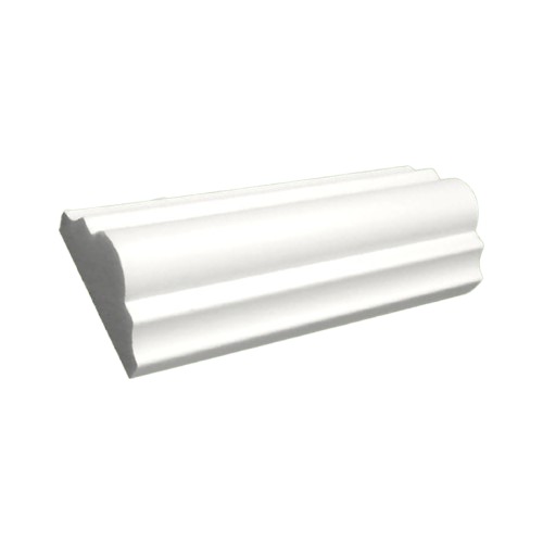 بانوهات جداريه بيضاء فايبر، طول 240 سم، ارتفاع 4 سم، سماكة 1.9 سم | Crown Molding