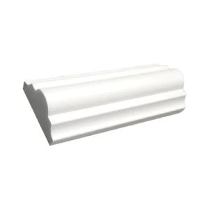 بانوهات جداريه بيضاء فايبر، طول 240 سم، ارتفاع 4 سم، سماكة 1.9 سم | Crown Molding