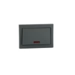 مفتاح مفرد سخان كي1، مقاس 7×7 سم، أسود اللون، 20 أمبير