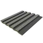 Synthetic Wood Decor PS, Size 290×16 cm, Gray Color, Model F09-238