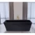 Acrylic Rectangular Bathtub Length 150 cm, Width 75 cm, Glossy Black Color