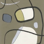 Italian wallpaper modern design 10m x 0.53 m, dark beige, model 73205