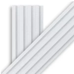 Wood substitute for decoration, polygon, dimensions 16 x 290 cm, ice blue color