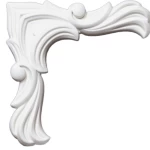 إكسسوارات فوم PU لتزيين الأسطح العلوية، طول 21 سم، الرتفاع 21 سم، لون ابيض | مصنع زخارف