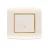 Electrical Switch socket 2 holes 16 Amp Alfanar Model  Omnia Size 7x7 Colour Gold with Gold Ring