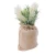 Mozo Decorative Artificial Plant, 20 cm Height, diameter 8 cm, green with white color