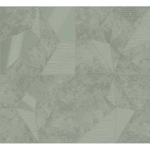 Italian Geometric Wallpaper 10m x 0.73m, Grey Color | Balbaid Decor Company