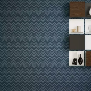ورق حائط طول 10 م، عرض 50 سم، تصميم هندسي، لون ازرق داكن | 10290
