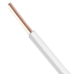 Single Wire 4 sq mm 450/750 V, Solid Copper Conductor PVC Insulation, White Color | Riyadh Cables