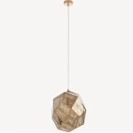 Dedalo Pendant Light Modern, Size 40 x 40 x 135 cm, Gold Color