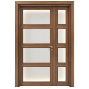 Premium Wooden Door and a Half 160×235 cm, Brown | GBR01