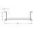 كوع حامل كابلات كهرباء ألمنيوم أفقي 127 ملم جانب، عرض 300 ملم، حجم 41×21 ملم، عرض الحافة 21 ملم | بحرة للكابلات - Image 3