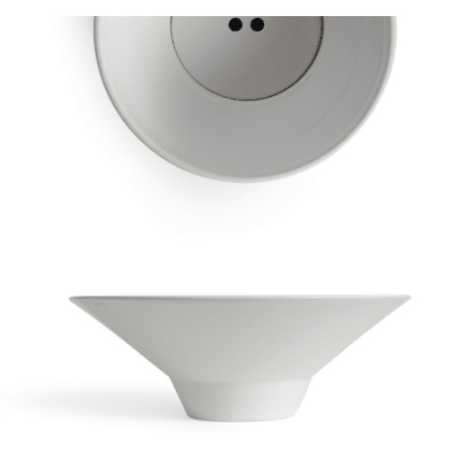 Ceramic Counter Top Wash Basin Round Shape 45 cm White | Hatch Company