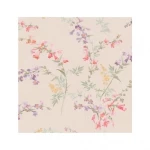 Floral wallpaper, pale beige color, length 10 m, width 0.53 m, model FF50808 