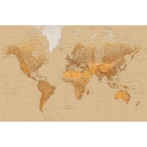 Mural Image Youth Design 175 cm × 115 cm Brown | Balbaid Decor Company