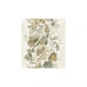 Floral Wallpaper 10mx0.53m Beige and Green, Model aq50407 | Balbaid Decor Company