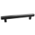 Fixed door handle, Thickness 30 mm, Mounting bracket thickness 25 mm, Length 80 cm, Black Color