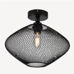Blacky Ceiling Light, Size 40 x 40 x 22 cm, Black Color