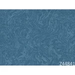 Italian wall covering, size 10m x 0.73m, blue color, model 44841