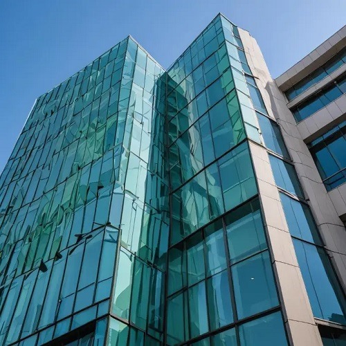 Curtain Wall Facade Profile 2.5 mm Thickness, Aluminium 7.5 cm, Biege Color | Ral Tech Factory