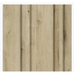 PVC wood replacement, size 12 x 290 cm, color beige camel