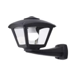 روبي إنارة جدارية بدون لمبة، المقاس 275×260 مم، لون أسود