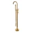 Round Floor Standing Shower Mixer, Gold Color