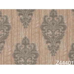 Italian Wallpaper Classic Design 10m x 1.06m Dark Beige, Model 44401 | Balbaid Decor Company