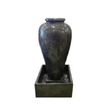 Luxury Decorative Fountain With Overhead Lighting, Black Color, Size 135 × 60 × 60 cm