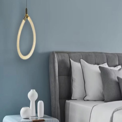 Single Gold Pendant Light Length 36 cm Width 21 cm | Matkel Store