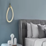 Single Gold Pendant Light, Length 36 cm, Width 21 cm