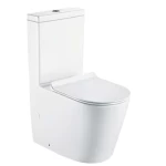 كرسي حمام مثبت أرضًا سيراميك، مقاس 25 سم، أبيض