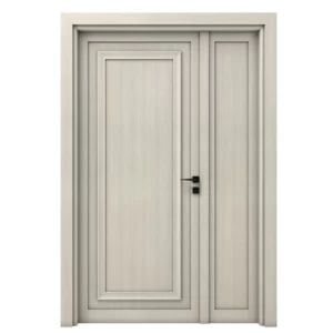 Premium Wooden Door and a Half 160×235 cm, 6 cm Thickness, Grey Color EX07 | 