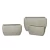 Fiberglass Plant Pot, Rectangular, 38x36x70 cm, Beige color.