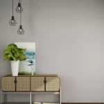 ورق جداري، مقاس 10 م×50 سم، لون رمادي فاتح، سادة