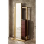 Standing Mirror Size 75×181 cm, Black  Color, Fox Design