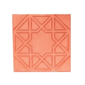 Decorative Tile for Flooring 40x40x4 cm, Light Red Color | Al Sarif Building Materials