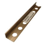 L-Shaped Aluminum Accessory for Flooring, Size 240 × 1 cm, matt rose gold Color