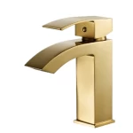 Modern Bath Washbasin Tap, Gold Color