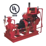 Fire Pumps  Alsafi made of  cast iron  rated capacity 750 GPM rated net pressure 51-140 psi