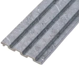 Chinese Wood Substitute PVC 12 cm Width, 290 cm Length Light Gray Marble | Luxury line