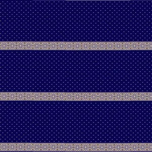 Decorated Mosque Flooring Synthetic Wool Islamic Design Navy Color, Model super | 
