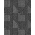 Square PVC carpet tiles for flooring, dimensions 50x50 cm, thickness 6 cm, grey color, model number DR47
