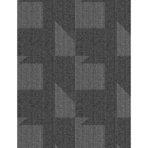 Square PVC Carpet Tiles 50x50 cm, Thickness 6 mm, Grey | DR47
