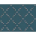 Italian geometric wallpaper, size 10 m x 0.73 m, dark blue color, model 45135 