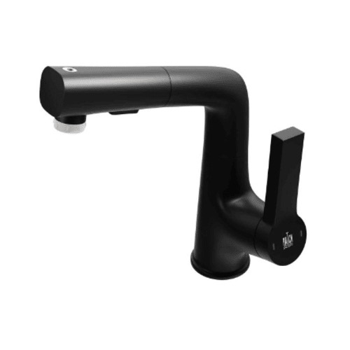 Washbasin Mixer Movable Lever Matte Black 22.8x17x5 cm | Hatch Company