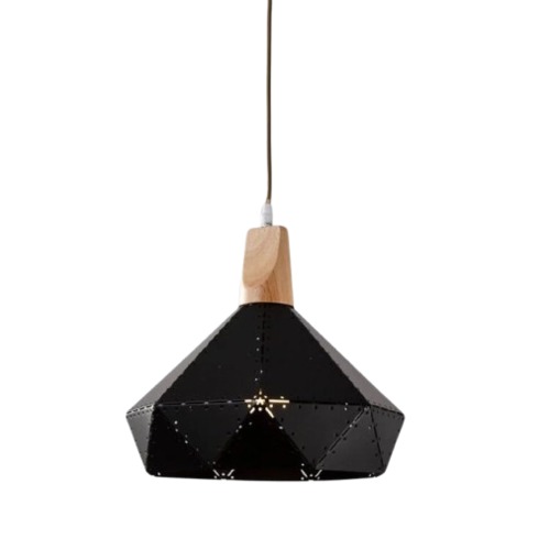 Classic Pendant Light 30x30 cm, Black Color | 40319